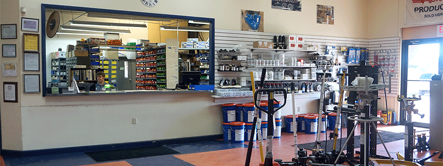 Parts Counter and Showroom | Turner Hydraulics